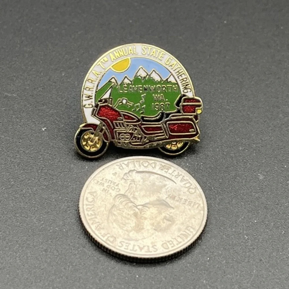 Gold Wing Road Rider's Association 7th Annual State Gathering Washington Hat Pin